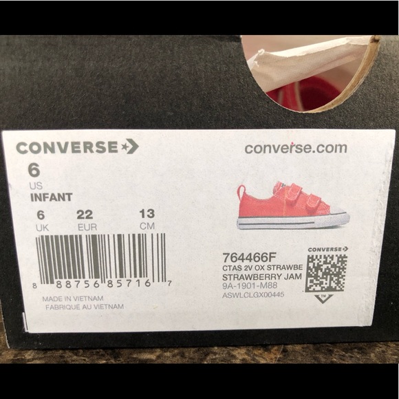 NEW  Converse Toddler All Star 2V Casual Sneakers - Picture 11 of 14